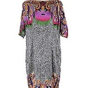 Etro silk dress with print, size M